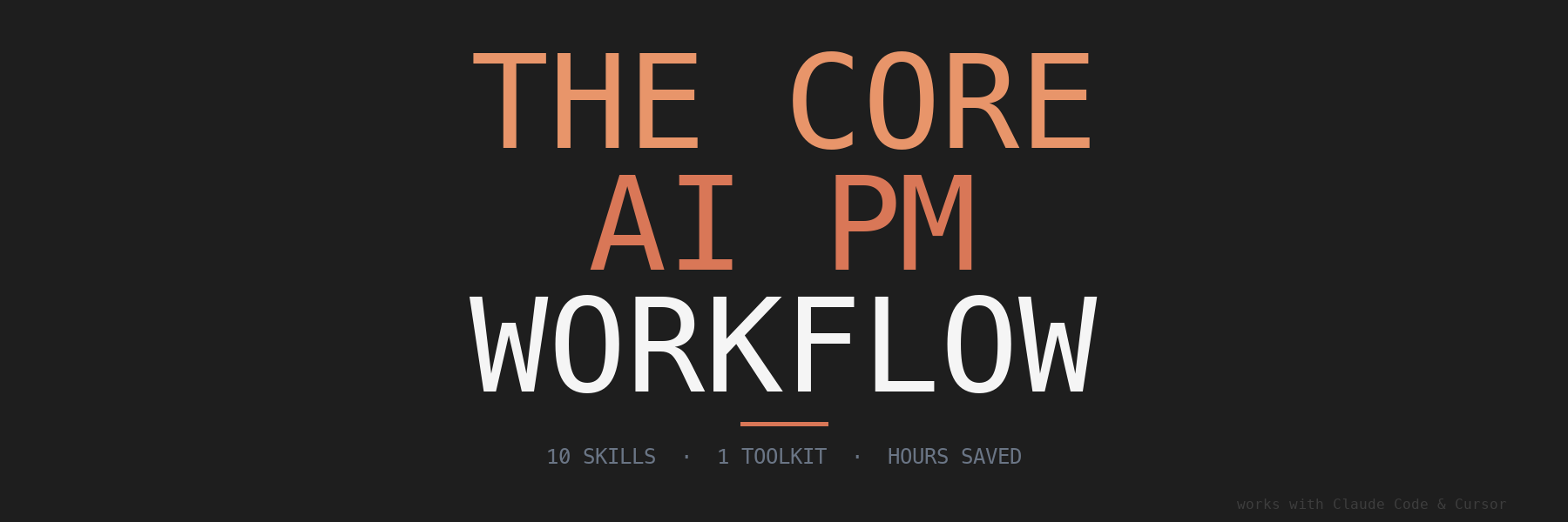 The Core AI PM Workflow